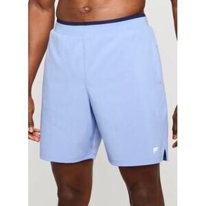 Fabletics Fundamental Shorts II Mens S 7" Inseam Unlined Oxford‎ Blue NEW 2XL